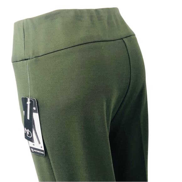 NWT New Directions Ponte Pull On Green Slim Leg Stretch Pants Stylish Versatile - Picture 3 of 16